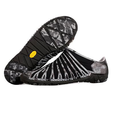 Men's Vibram Furoshiki Evo Shoes Black | AUL65