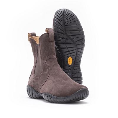 Men's Vibram Just For Me-Horse Ecostep Natural Boots Dark Brown | AUK58