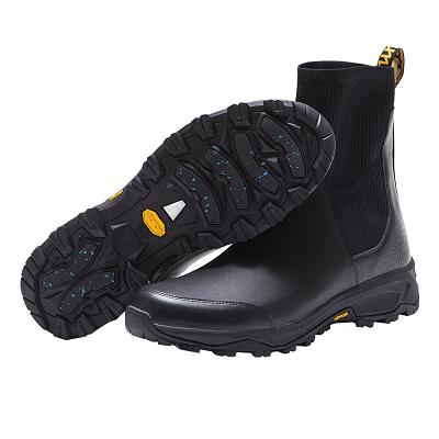 Men's Vibram Luxury Rubber Boots Black | AUF09