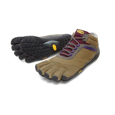 Women's Vibram Trek Ascent Insulated Trail Running Shoes Khaki / Purple | AUB46